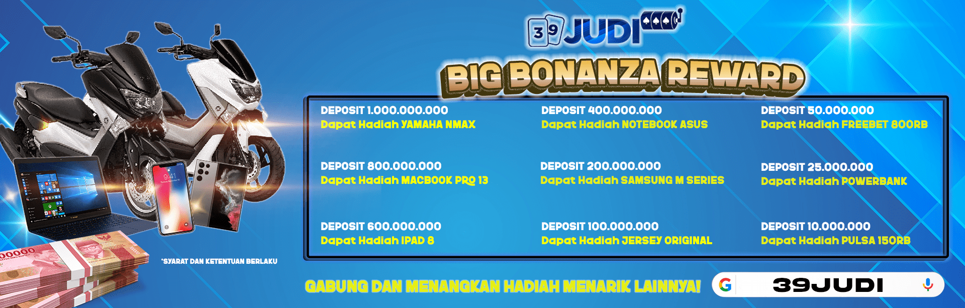 REWARD BIG BONANZA