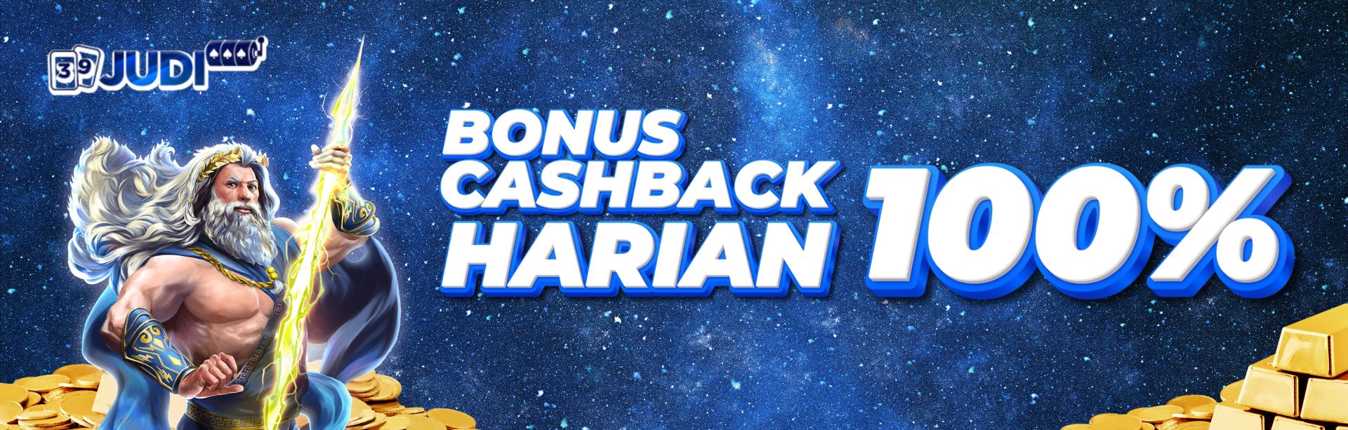 BONUS CASHBACK 100% (HARIAN)