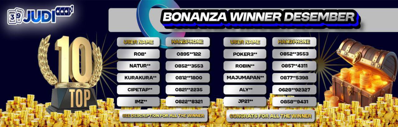 PEMENANG REWARD BIG BONANZA