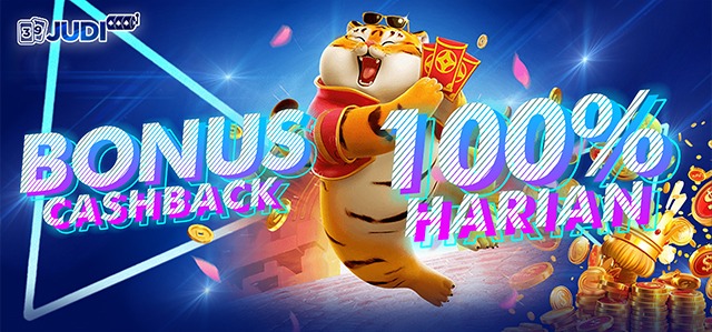 BONUS CASHBACK 100% (HARIAN)