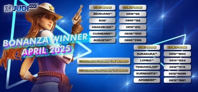 PEMENANG REWARD BIG BONANZA APRIL