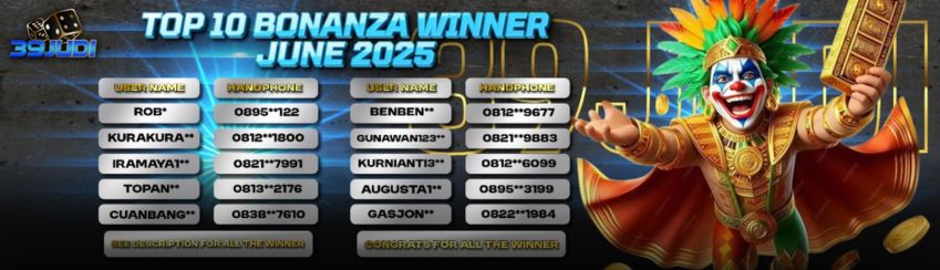 PEMENANG BIG BONANZA REWARD JUNI 2025