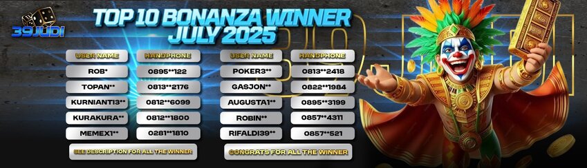 PEMENANG BIG BONANZA REWARD JULY 2025