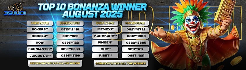 PEMENANG BIG BONANZA REWARD AGUSTUS 2025