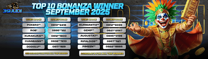 PEMENANG BIG BONANZA REWARD SEPTEMBER 2025
